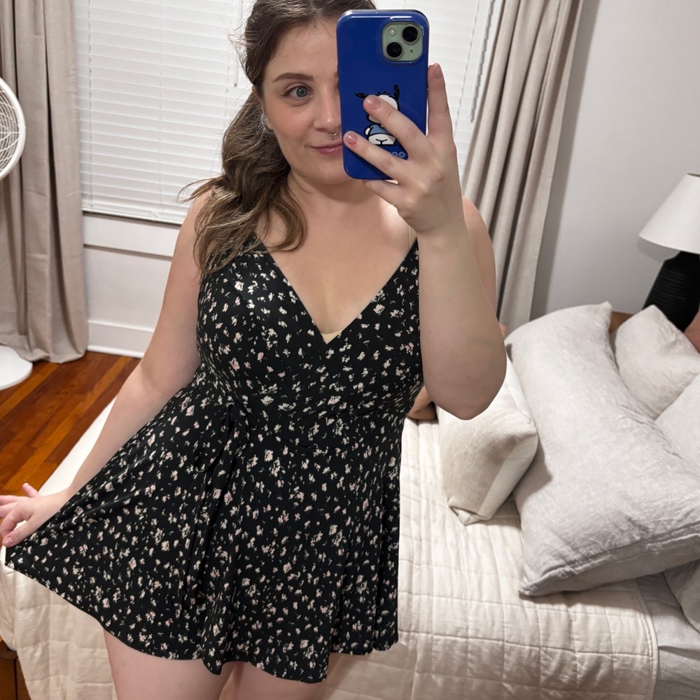 Such A Charmer Floral Skater Romper L